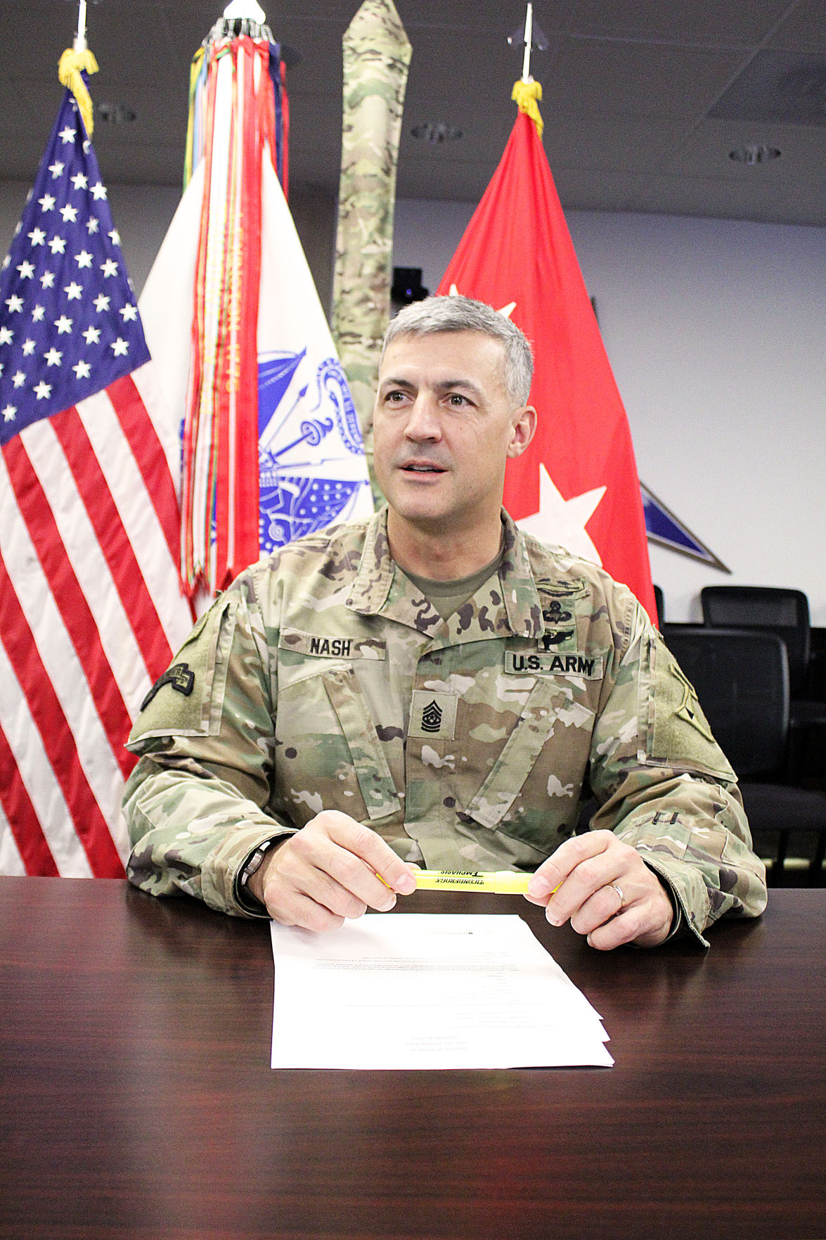 Command Sgt. Maj. Adam Nash